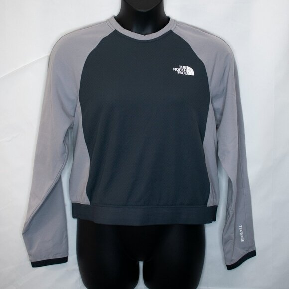 The North Face Tekware Futurefleece Sweatshirt Top Womens XL Gray Pullover 0301D - Picture 3 of 8